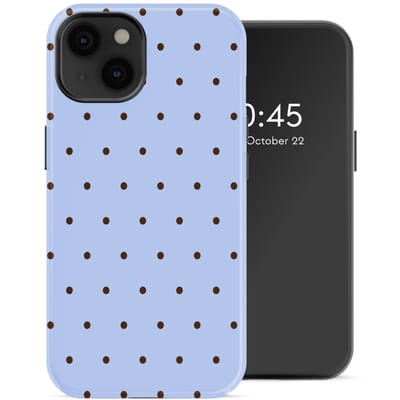 Selencia Hoesje - Geschikt voor Apple iPhone 14 - Backcover - Happy Dots Digital Sky