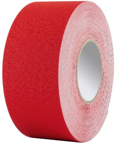 Proline vloermarkering tape vinyl - overrijdbaar - 25 meter x 75 mm - rood