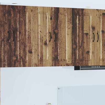 vidaXL - Vaatwasserpaneel - Kalmar - Oudhout - 60 - x - 31 - x - 80 - cm - Bewerkt - hout