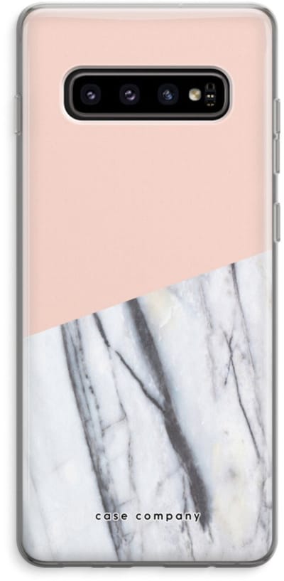 Case Company® - Hoesje geschikt voor Samsung Galaxy S10 Plus hoesje - A touch of peach - Soft Cover Telefoonhoesje - Bescherming aan alle Kanten en Schermrand