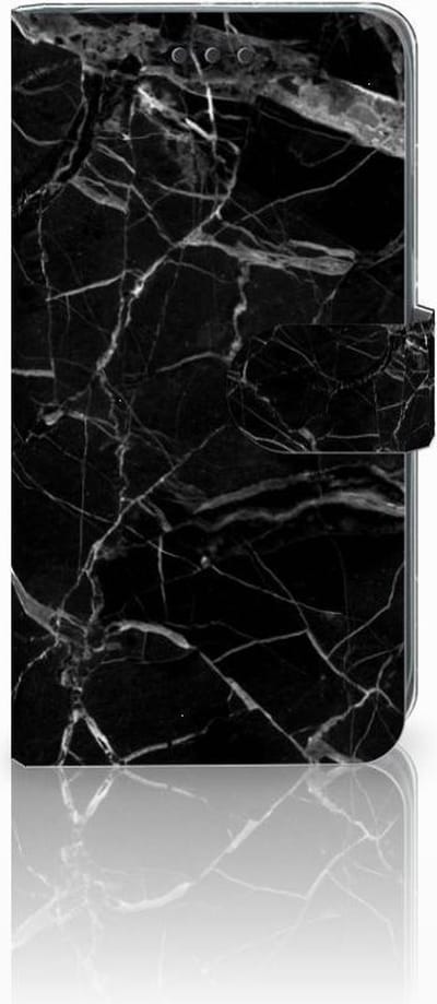 Apple iPhone Xr Bookcase Marmer Zwart - Origineel Cadeau Vader
