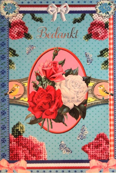 Luxe Wenskaart Bedankt - Art of Cards - 213594 - 11,5x17cm - Gratis Verzonden