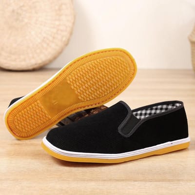 Jing Stoffen Schoenen Heren Sportschoenen Duizendlaags Zool Stoffen Schoenen Antislip Slijtvast Traditionele Instap Stoffen Schoenen 45 orange