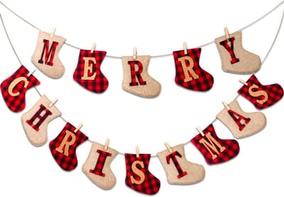 FLOOQ Kerstversiering Kersthanger Sokken - Kerstdecoratie voor Binnen en Buiten - Kerstboomversiering - Kerstfiguren
