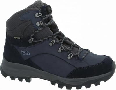Hanwag Banks GTX Narrow - Dames Wandelschoen - Navy/Grijs/Zwart - Maat 37