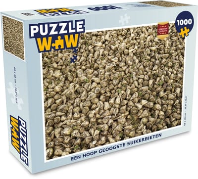 Puzzel Een hoop geoogste suikerbieten - Legpuzzel - Puzzel 1000 stukjes volwassenen