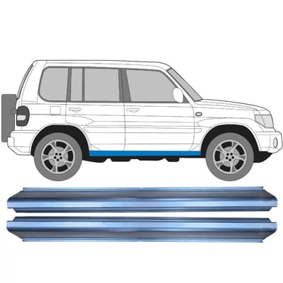 Reparatie dorpel voor Mitsubishi Pajero Pinin 1998-2007 / Links + Rechts / Set