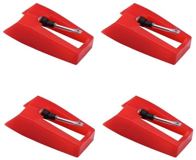Set van 4 vervangende naalden voor Crosley - Ion - Jensen - Bush - Teac - nauwkeurige stylus voor optimale luisterervaring en geluidskwaliteit
