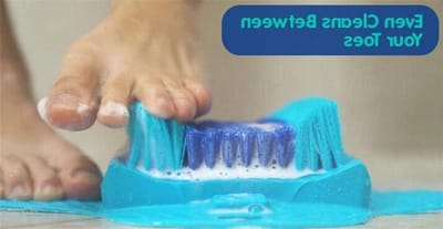 feet massage bath shower foot wash shoe brush - foot massage pad scrubbing mat clean exfoliate