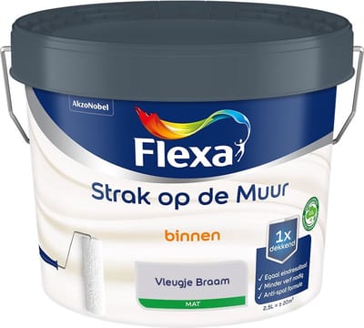 Flexa - Strak Op De Muur Binnen Mat - Vleugje Braam - Mengverf - 2,5 L