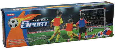 Lobbes voetbaldoeltje voor kinderen met accessoires en pomp - sport speelgoed.