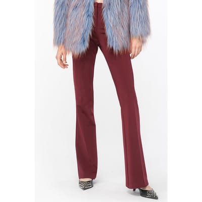 PINKO Hulka Trousers Burgundy - Royal Port Maat: 40 | Wijde Broeken Outlet | Dames | Bordeaux