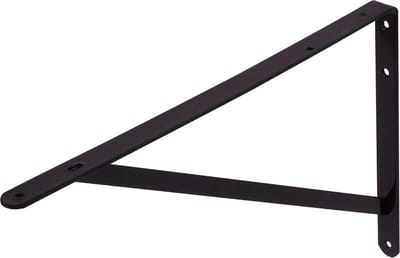 Wovar Plankdrager Zwart Metaal 33 x 50 cm Zwaar | Per Stuk