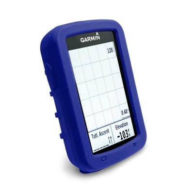 Tuff-Luv - Siliconen Gel Skin Case met Screenprotector - Voor de Garmin Edge Explore 820 - Blauw
