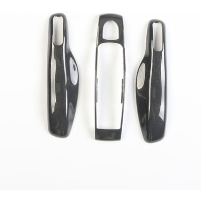 Gris Agate Pour Porsche Panamera Spyder Carrera Macan Boxster Cayman Cayenne 911 970 981 991 Porte-clés Couverture Accessoires Porte-clés white