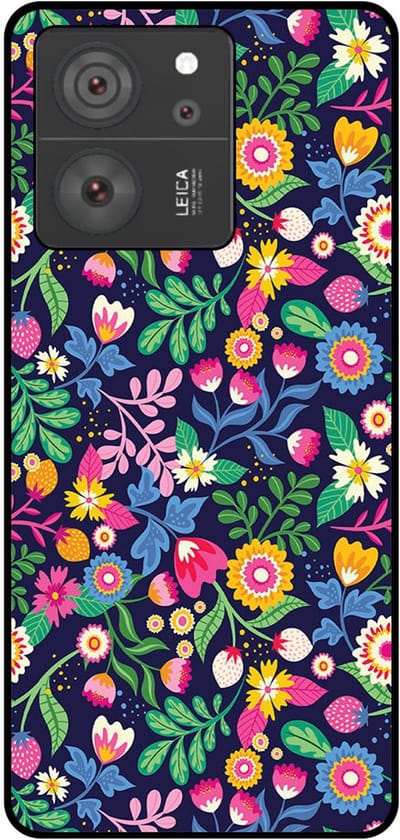 Smartphonica Telefoonhoesje Geschikt voor Xiaomi 13T / 13T Pro met bloemen opdruk - TPU backcover case flower design geschikt voor Xiaomi 13T;Xiaomi 13T Pro