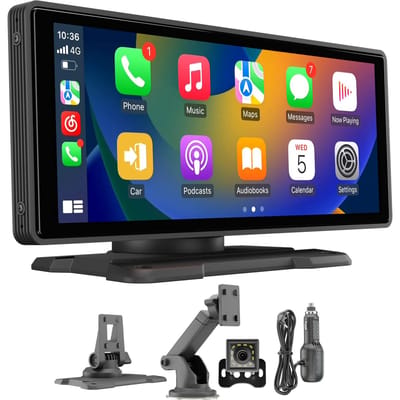GS Goods Carplay - Carplay Scherm - Apple Carplay - Android Carplay - Touchscreen - Inclusief Achteruitrijcamera - 10 Inch - Zwart