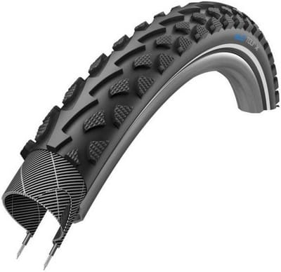 Fietsband - Banden - Tourfietsen - Laag Geluid Profiel - 26 inch - Zwart