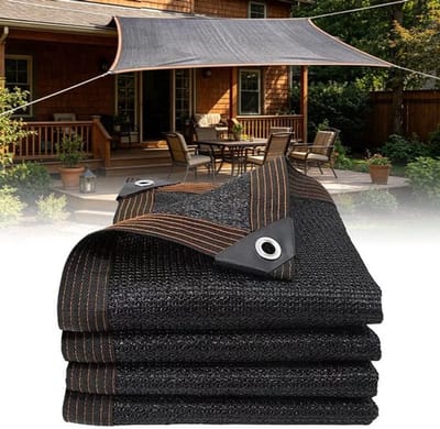 Dailygoods- Schaduwnet 2 x 3 m - 80% Schaduw - Zonwering - Ademend - Tuin/Balkon - Hoekversterkingen - Robuust en Duurzaam - Zonnescherm