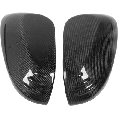 2 STKS Zijspiegelkap Echt Koolstofvezel Links Rechts Glanzend Vervanging voor Toyota Corolla Yaris GR black