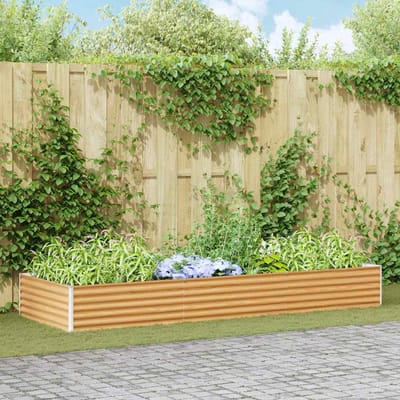 vidaXL - Verhoogde - plantenbak - Lichtbruin - 290 - x - 100 - x - 36 - cm
