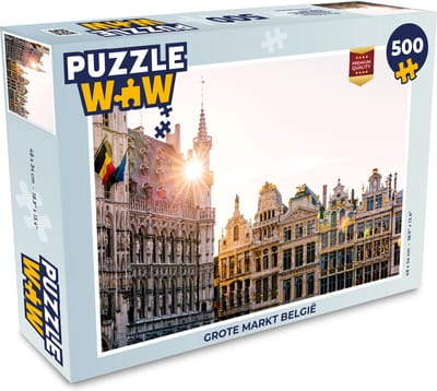 Puzzel Grote markt België - Legpuzzel - Puzzel 500 stukjes