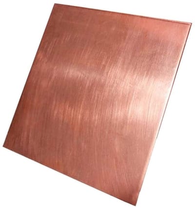 99.9% Pure Koperen Plaat - Hoogwaardige Koperplaat voor Doe-het-zelf Projecten, 100x100mm, Dikte 2mm
