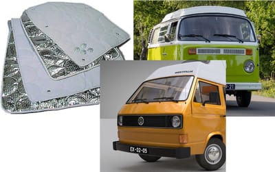 Raamisolatie Geschikt voor Volkswagen T2 of VW T3 raamisolatie set 3 delig