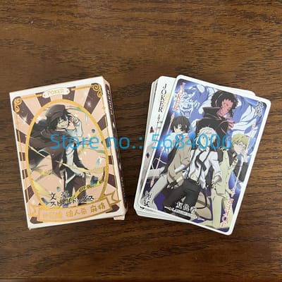 Bungou Stray Dogs Anime Poker Bordspel Kaarten Nakahara Chuuya Cosplay Speelgoed Hardcover Verzamelaar Voor Fans