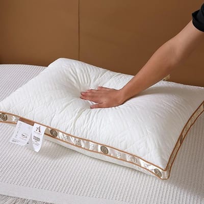 Terug naar de Natuur Sojabonen Kussenvulling Veren Katoen Kussen Hotel Kussenvulling Nantong Huistextiel 48 * 74 CM gray