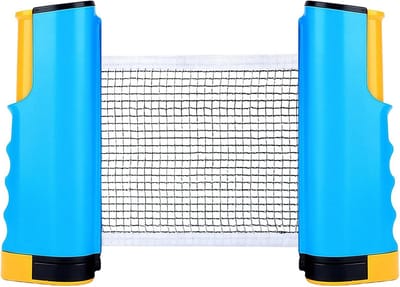 Intrekbaar Tafeltennisnet - Draagbaar Vervangingsnet voor Tafel, Bureau of Eettafel (Verlengbaar tot 170 cm)