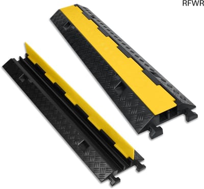 RFWR® Kabelbrug Vloer Rubber voor Kabelbescherming en Overrijdbare Rampen - Set van 2