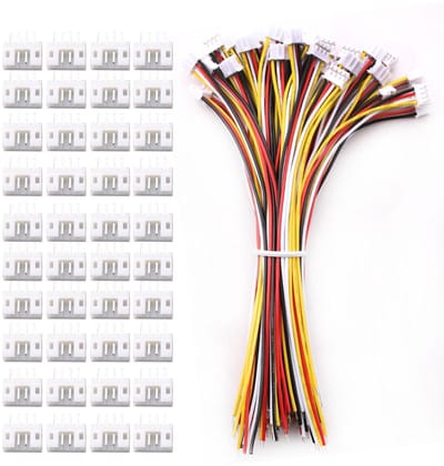 40 paar Verbindingsstekkers met Kabel - JST-connectoren, 150 mm 26 AWG - Mini Micro JST - 4-pins Mannelijke en Vrouwelijke Connectors