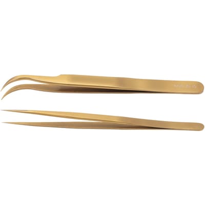Pincetset Aluminiumlegering Gebogen Rechte Kop Anti-magnetisch Nauwkeurigheidspincet voor PCB Solderen