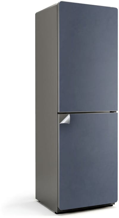Wallfluent Koelkaststickers - Donkerblauw Koelkast Folie - 60 cm x 190 cm - Donkerblauw Koelkaststickers - Zelfklevende Koelkaststicker - Koelkast Decoratie - Koelkast Wrap - Koelkast Makeover