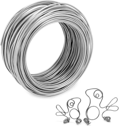30 meter Flexibele Aluminium Draad Ø2mm voor Sieraden Maken, Metaal Sculpturen en Tuinieren - Zilverkleurig