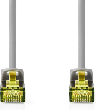 Nedis CAT7 Netwerkkabel - S/FTP - RJ45 Male - RJ45 Male - 2.00 m - Snagless - Rond - LSZH - Grijs - Doos
