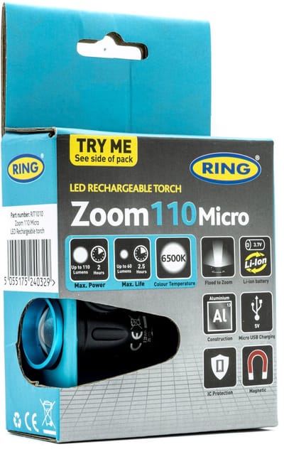 Ring Led-Werkplaatslamp Met Magneet En Zoomfunctie Voor Werken In Het Donker