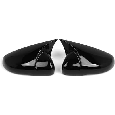 2 stuks Zijspiegelkap Deur Vleugelspiegelkap Vervanging voor VOLKSWAGEN GOLF MK6 HATCHBACK zwart