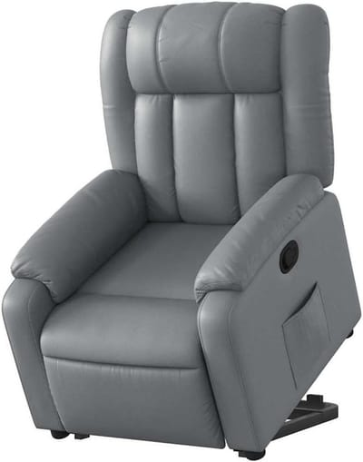 Sta-op Stoel - Leunstoel Senioren - Comfortabel Ontspannen - Elektrische Hefunctie - 78 x 92 x 98 cm - Grijs