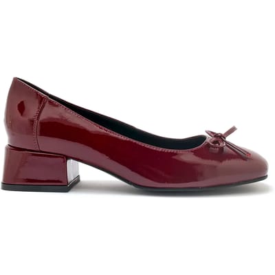 Leren dames pumps met blokhak Pédiconfort