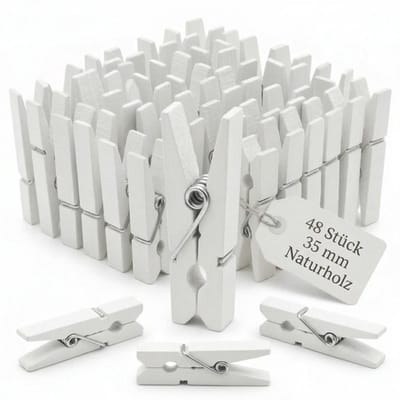 Allecto - Mini-wasknijpers - Houten knijpers - voor knutselen
