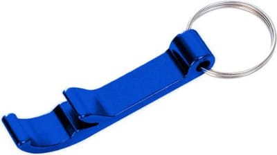 Bier Sleutelhanger - Bieropener - Beer Opener - Flesopener - Keychain - Blauw