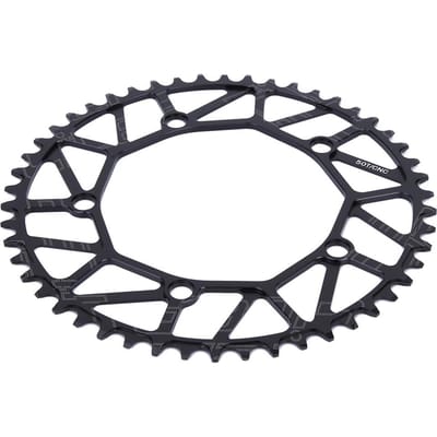Buiten Positieve & Negatieve Tanden 130BCD Crank Enkel Blad 130BCD 50 52 54 56 58T 50T black