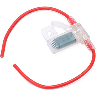 12AWG Transparante Zekeringhouder 6A Handmatige Reset Zekering Waterdicht Stofdicht voor Auto's Jachten RV's Vrachtwagens white