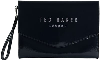 Ted Baker clutch polstasje Caelyn Crinkle Icon Pouch Navy donkerblauw