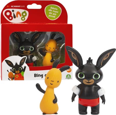 Bing Minifiguren Set van 2 - Geschikt voor Kleine Kinderen vanaf 18 Maanden