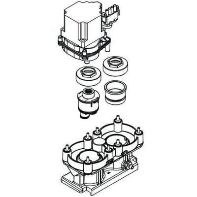 Hansgrohe function block, complete 93351000
