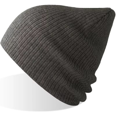 Atlantis Headwear Brad Beanie Recycled AT122 - Dark Grey Melange - One size