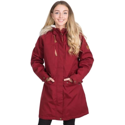 Trespass Dames Faithful Waterdichte Parka (Merlot)